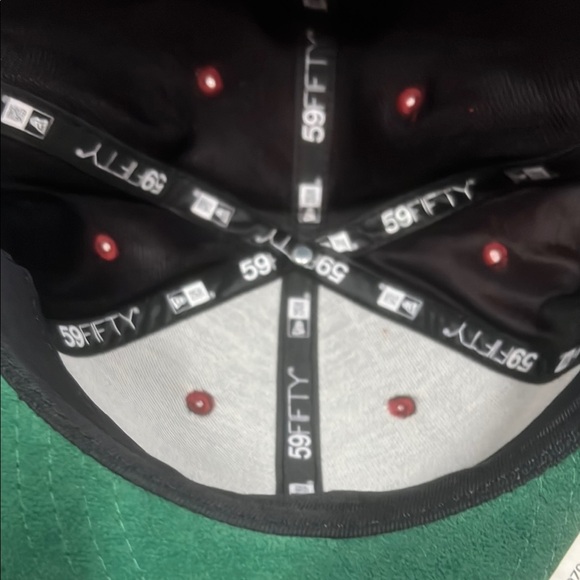 New Era Red Cap with White Logo (Suede) - Picture 5 of 5